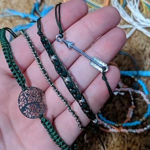 Green bracelet set 4 for $15